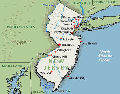 Location - New Jersey Colony
